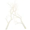 Flores decorativas 2 uds ramas secas jarrones de Navidad tallos palos blancos árbol decoración de boda ramitas hechas a mano abedul esmerilado