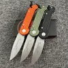 3 컬러 OEM Ludt Flipper Polding Elmax 블레이드 알루미늄 핸들 야외 장비 전술 캠핑 사냥 EDC 도구 최고의 나이프