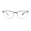 Solglasögonramar av hög kvalitet Franz Titanium Rectangular Optical Eye Glasses Frame For Men Gradient Lenses Vintage Reading Eyewear 2023