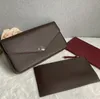 Pochette en cuir gaufré pour sac à main pour femme, pochettes 3 en 1 avec fentes pour cartes, vendue avec emballage en boîte