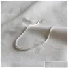 Charms Sier 100 925 Sterling Bracelets Bangle 2Mm Snake Chain Bracelet For Women Pseira Feminina 16Cm Drop Delivery Jewelry Fine Dhbwr Dheiy