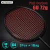 Badminton String ALP XHP 2 stuks 6U 72g Ultralight G4 T700 100 Origineel Full Carbon Fiber 2230Lbs Bespannen Professioneel racket met tas 231208