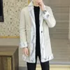 Men's Fur Faux High Quality Fashion Handsome Doublesided Wear One Thick Winter Suit Collar Trench Coat Gold Mink Top Button 231207