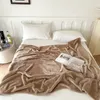 Blanket Bucephalus Flannel Throw Fuzzy Super Soft Comfy and Cozy Luxury for Couch Sofa Black Gray Khaki 231208