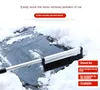 Multifunctional Telescopic Car Aluminum Alloy Telescopic Snow Shovel Winter Vehicle Ice Removal Shovel Snow Shovel