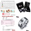 Anéis de banda Vnox clássico 100% anel de carboneto de tungstênio para homens jóias de casamento sem gota de ferrugem T190624 entrega Dhiuk