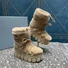 Kobiety futrzane buty projektantce na wysokim obcasach kostki prawdziwe buty włosy moda zima jesienna kowbojska skórzana pikowana koronkowa kula zimowa guma podeszwa 35-42