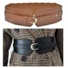 Belts Women PU Leather Wide Waist Belt Obi Style Corset Waistband