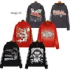 Hellstar Hoodies Designer Hoodie Vintage Street Graffiti Hip Hop Estilo Alto Com Capuz Acolchoado Moletom Novo Atacado 2 Peças 10% Dicount