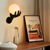 Wandleuchte Nordic Gips Licht Nachttisch LED Palmen Wandleuchte für Schlafzimmer Lesen Home Decor Wohnzimmer Küche G9 Beleuchtung