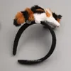Headbands Cute 3D Simulation Lying Cat Girl Headband Hairband Party Headdress Hair Hoop jewellery accessories Christmas Gift Dropship 231207