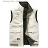 Gilets pour hommes Gilet multi-poches maille veste sans manches vêtements hommes travail été hommes tissé tactique militaire vestes grande taille vêtements d'extérieur Q231208