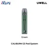 "Système de dosettes CALIBURN G3 900 mAh 25 W avec écran OLED Pro-FOCS Flav Tech double flux d'air recharge latérale supérieure de 2,5 ml