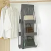 Opbergzakken Deur achter handtas Hangend Draagbaar Doorzichtig PVC Stofdichte organizer Garderobe Niet-geweven stof