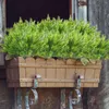 Dekorative Blumen, 6 Stück, künstlicher Grünstrauch, künstliche Kunststoffsträucher für Außenpflanzgefäße, Fenster, Veranda, Outdoor-Topffüller-Dekorationen