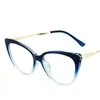 Lunettes de soleil Cadres Mode Cat Eye Optique Glasse Vintage Clear Lens Lunettes Cadre Prescription Spectacle 231208