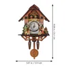 Clocks muraux Kids Coucoo Clock Bird en bois Pendule Kuku décor Ornement