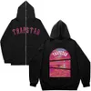 mode TRAPSTAR Letter Gedrukt Heren Dames 2023 Warme en losse hoodie met ritssluiting 688sssss