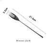 Dinnerware Sets Retro 304 Stainless Steel Cutlery Set Western Dinner Knife Fork Spoon Vintage Special Forks Fruit Coffee Tea