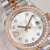 Lyxig automatisk klocka Fashion Designer Watches For Women Diamond Watch Gold 28mm 31mm Mechanical Date rostfritt stålrörelse Klockor Lysande vattentäta gåvor