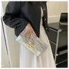 Sacs de soirée Cluthes pour femmes Enveloppe d'argent Mode Luxe Cuir PU Embrayage Portefeuille Couverture de fête de mariage Bourse de bal 231208