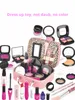 Beauty Mode Fantasiespel Simulatie Cosmetische Make-up Handtas Speelgoed Voor Meisjes Kinderen Educatief PU Tas Verjaardagscadeau 231207