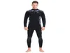 Muta da immersione uomo in due pezzi con cerniera frontale in neoprene da 2 mm per il surf e la pesca subacquea Protezione per il ginocchio Costume da bagno nero YW60019244151