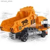 Block Ny Heavy Dump Truck Engineering Cement Mixer Engine Mini Loader Car Classic Building Blocks Set Bricks Toy City R231208