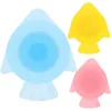 Tafelmatten 3 PCS ZUCHTE CUP -stickers Baby Serveergerei Silica Gel Toddler AFBEELDINGEN SUCKER