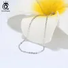 Chains ORSA JEWELS Italian 925 Sterling Silver Personalize Necklace Chain For Women 1.0mm Cable Link 45 50 55cm SC06-P