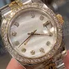 Luxe modeontwerperhorloge dames diamanten horloge 28 mm 31 mm mechanisch automatisch roestvrijstalen bewegingshorloges Lichtgevende waterdichte cadeaus voor dames dameshorloge
