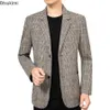 Costumes pour hommes Blazers 2024 Mode Blazer Veste Costume Angleterre Style Plaid Business Causal Hommes Vêtements Conjuntos De Coat 4XL 231208