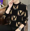 Zimowe nowe męskie sweter po polaru SWEATER SWEATER SWEATER SWEATER SWORMA SWORMA SWOJE Casual Streetwear Lose Fit Black Knitwear Topss