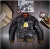 Men S Leather Faux Yr Classic Air Force A 2 Natural Leather Jacket Vintage HorseHide A2 Flight Jacket Quality Coat Eastman 231207