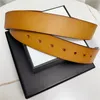 2023High Quality Belt Women äkta läder Gyllene silverbrons Buckle Designer Cowhide Belts Men lyx 20 färger bär med låda A68