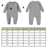 Rompers Soft cotton newborn baby jumpsuit complete set for baby boys and girls solid color jumpsuit basic clothing pajama set 231208