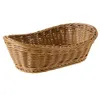 Paniers de rangement ovale en osier tissé panier pain panier de service 11 pouces pour la nourriture fruits cosmétiques dessus de table et Bathr2281097