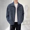 Vestes pour hommes 2023 printemps automne tendance personnalisé brodé paillettes manteau décontracté mâle décontracté lâche Cardigns vêtements à la mode