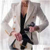 Kvinnors kostymer Blazers Nibesser Blazer Women Office Jacket Dubbel Breasted Harajuku Slim Montering Female 2021 Coat Ladies Outfit Dro DHVLS