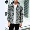 Men's Jackets Stylish Loose Coat Reflective Fluorescent Top Hooded Night Sporting