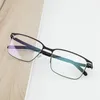Solglasögonramar av hög kvalitet Franz Titanium Rectangular Optical Eye Glasses Frame For Men Gradient Lenses Vintage Reading Eyewear 2023