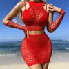 Sexy pornô lingerie conjunto feminino mais sexy corpo terno transparente traje erótico adulto trajes femininos xxx malha roupa interior vestido