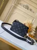 بني زهرة صغيرة جذع ناعم M44735 حقائب مصممة فاخرة Pochette Womens Mens Clutch Messenger Counte Count