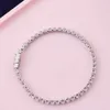 Bull's Head Tennis Chain 925 Silver Moissanite Armband för kvinnor