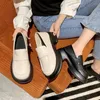 Kleidschuhe Kawaii Damen Sommerschuhe mit Absatz Loafers Weiß für Frau 2023 Plattform Niedlich Schwarz Frühling Hohe Qualität Rutschfest E A