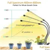 その他のガーデンサプライ20 LED高出力屋内植物3/9/12時間タイマーUSB電源FLスペクトル植物Inve HomeFavor DH1p3