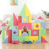 Modèle d'avion infantile brillant enfants blocs de construction 50 pièces bébé gros jouets éducatifs grand pour enfants EVA semblant jouer jeu mousse 231207