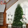 Christmas Toy Supplies White Retractable Christmas Snowman Reindeer Long Legs Standing Telescopic Doll Toy Home Decoration Ornaments Year Gift 231208