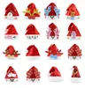2022 Christmas Hat Soft Plush Santa Red Accessories Decorations Holiday Party Gift New Year Cartoons Nonwoven Fabric Adult Kid Ch2545321