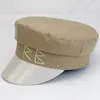 Sboy Cappelli invernali per le donne Moda cotone cappello da marinaio ricamo RB lettera militare causale viaggio flat top cap caldo con visiera 231208